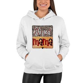 Baseball Mom Mothers Day Blessed Mama Sport Mom Women Hoodie - Thegiftio