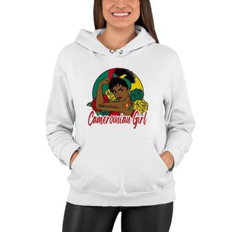 Cameroonian Girl Cameroon Woman Cameroonians Flag Women Hoodie | Mazezy