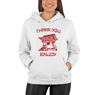 Chinese Take Out Thank You Enjoy Costume Women Hoodie - Thegiftio