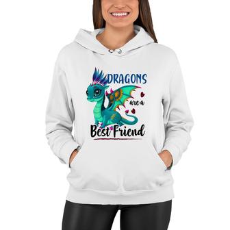 Dragons Are A Best Friend Girl's Women Dragons Lover Cute Women Hoodie | Mazezy AU