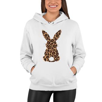 Easter Leopard Bunny Rabbit Palm Sunday Girls Women Kids Women Hoodie | Mazezy