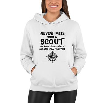 Funny Scout Boy Gift Never Mess With A Scout Women Hoodie | Mazezy