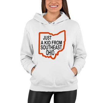 Just A Kid From Athens Ohio, Kids Mens Womens Women Hoodie | Mazezy