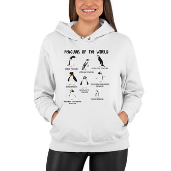 Kids Youth Boys Penguin Themed Gifts Types Of Penguins Women Hoodie | Mazezy