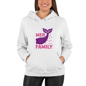 Mer Pink Family Mermaid Matching Family Women Hoodie - Thegiftio UK