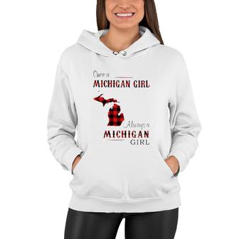 Once A Michigan Girl Always Michigan Women Hoodie | Mazezy UK