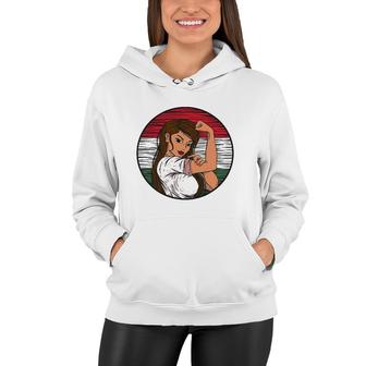 Patriotic Hungarian Flag Hungray Proud Hungarian Girl Women Hoodie | Mazezy
