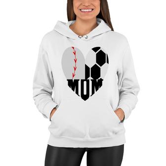 Soccer Mom Mothers Day Baseball Soccer Sport Mom Women Hoodie - Thegiftio