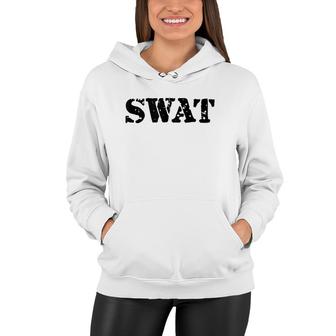 Swat Team Fun Police Costume Adults Kids Women Hoodie | Mazezy