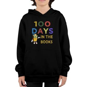 100 Days In The Books - English Teacher Book Reading Lover Youth Hoodie | Mazezy
