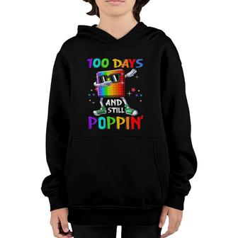 100 Days Of School And Still Poppin' Fidget 100 Days Smarter Youth Hoodie | Mazezy