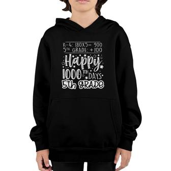1000 Days Smarter - Fifth 5Th Grade Teacher Student School Youth Hoodie | Mazezy