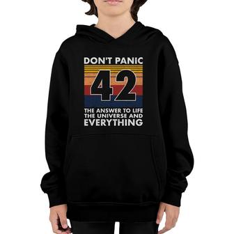 42 Answer To All Questions Life Universe Everything Youth Hoodie | Mazezy