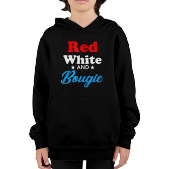 4Th Of July Red White And Bougie Youth Hoodie | Mazezy