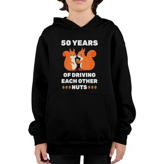 50Th 50 Years Wedding Anniversary Funny Couple For Him Her Youth Hoodie | Mazezy