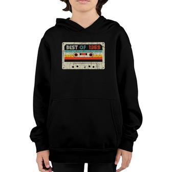 52Nd Bday Gifts Best Of 1969 Retro Cassette Tape Vintage Youth Hoodie | Mazezy