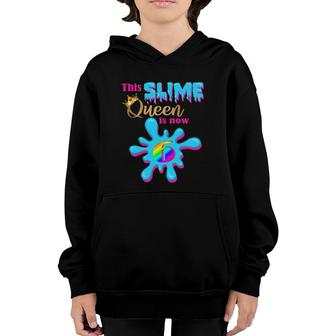 6 Years Old Birthday Party 6Th Bday 2016 This Slime Queen Is 6 Ver2 Youth Hoodie | Mazezy