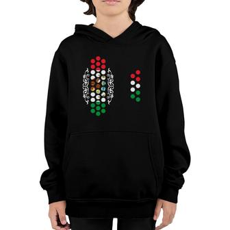 Accordion Mexico Mexican Flag Accordionist Musician Youth Hoodie | Mazezy