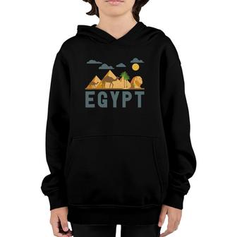 Africa Cairo Egypt Egyptian Pyramids Youth Hoodie | Mazezy