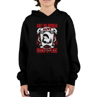 Ain't No Woman Alive That Can Take My Mama's Place Youth Hoodie | Mazezy