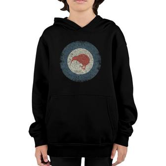Air Force Roundel Of New Zealand Distressed Youth Hoodie | Mazezy