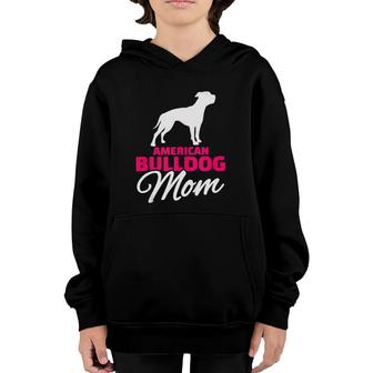 American Bulldog Dog Mom Youth Hoodie | Mazezy AU
