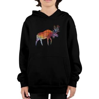 Animal World Moose Lover Wildlife Cute Gift Youth Hoodie | Mazezy
