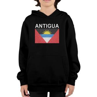 Antigua Flag Artistic Waladli Youth Hoodie | Mazezy