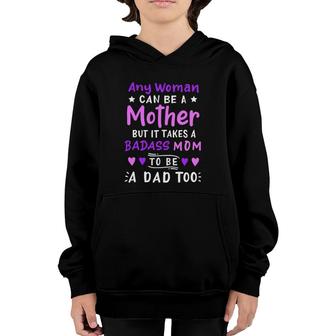 Any Woman Can Be A Mother Single Mom Mother's Day Youth Hoodie | Mazezy