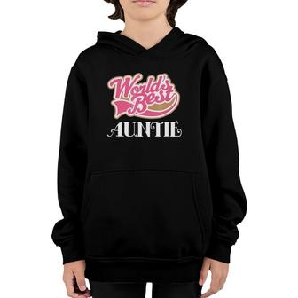 Auntie Gift Mothers Day Aunt Tee Youth Hoodie | Mazezy