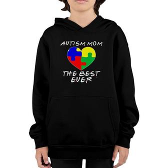 Autism Awareness Gift With Love For The Best Ever Autism Mom Youth Hoodie | Mazezy
