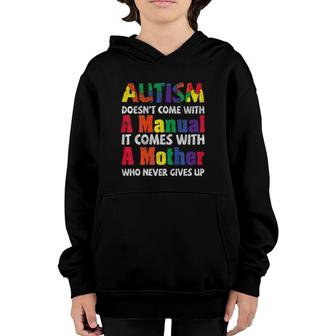 Autism Awareness Proud Mom Mother Autistic Kids Awareness Youth Hoodie | Mazezy DE