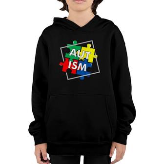 Autism Puzzle Awareness Day Puzzle Piece Gifts Tee Youth Hoodie | Mazezy