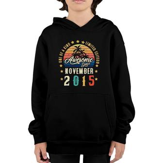 Awesome Since November 2015 Vintage 6Th Birthday Youth Hoodie | Mazezy