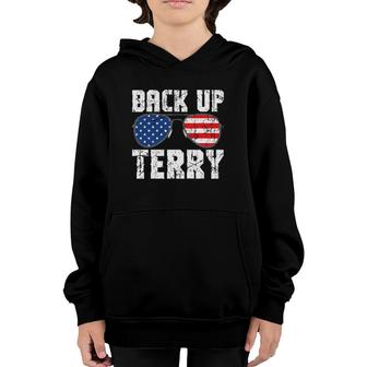 Back Up Terry American Flag Usa 4Th Of July Sunglasses Youth Hoodie | Mazezy