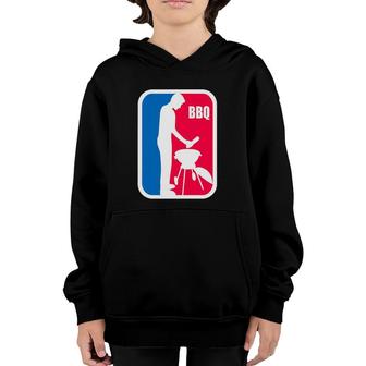 Bbq League - Men's Funny Barbecue Cookout Grill Youth Hoodie | Mazezy