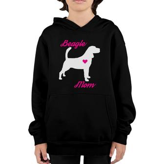 Beagle Mom Hooded Womens For Dog Lovers Youth Hoodie | Mazezy