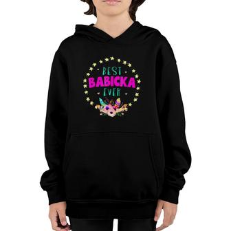 Best Babicka Ever For Slovakian Grandmothers Youth Hoodie | Mazezy