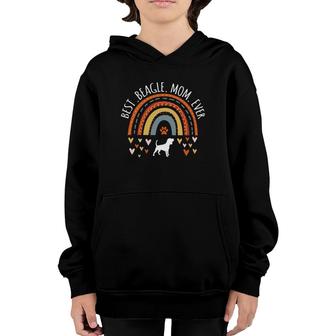 Best Beagle Mom Ever Rainbow Gifts For Beagle Lover Dog Mama Youth Hoodie | Mazezy UK