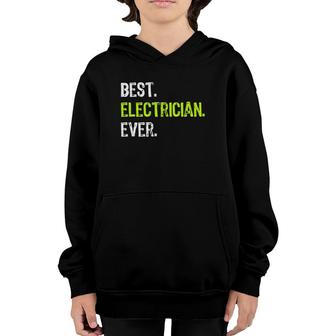 Best Electrician Ever Electrical Gift Youth Hoodie | Mazezy