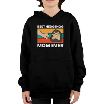 Best Hedgehog Mom Ever Love Hedgehogs Youth Hoodie | Mazezy