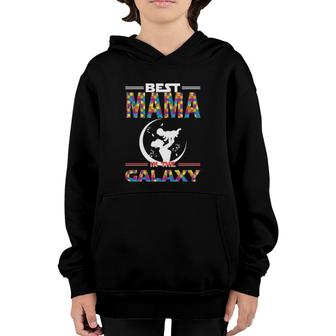 Best Mama In The Galaxy Mother And Son Color Puzzle Version Youth Hoodie | Mazezy