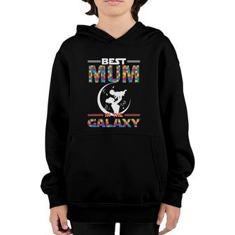 Best Mum In The Galaxy Mother And Son Color Puzzle Version Youth Hoodie | Mazezy
