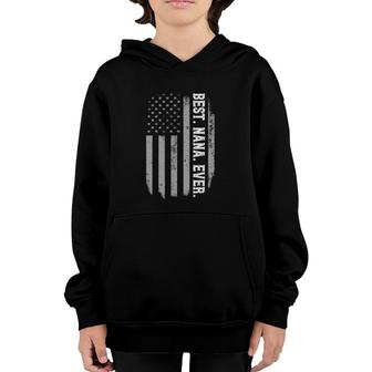 Best Nana Ever Vintage American Flag Mother's Day Gift Youth Hoodie | Mazezy