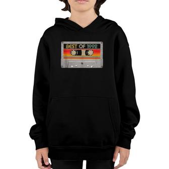Best Of 1992 29Th Birthday Gifts Cassette Tape Vintage Youth Hoodie | Mazezy