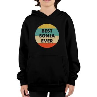 Best Sonja Ever Name Gift Youth Hoodie | Mazezy