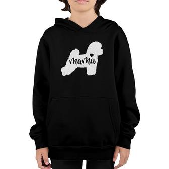 Bichon Frise Mama Mom Dog Cute Mother's Day Gift Youth Hoodie | Mazezy