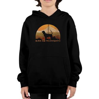Black And Tan Coonhound Owner Lovers Vintage Retro Zip Youth Hoodie | Mazezy