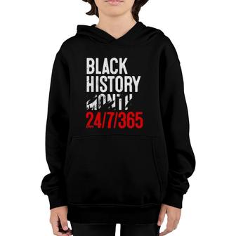 Black History Month 247365 Pride African American Gifts Youth Hoodie | Mazezy
