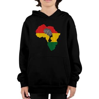 Black History Month Africa Hair Afro Youth Hoodie | Mazezy